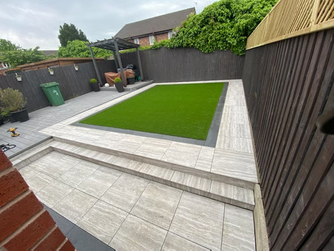Castille Mariana Travertine Grey Porcelain - 600 x 600mm