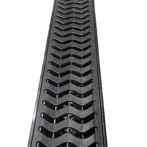 Polydrain Shallow Drainage Channel A15 Black Plastic 1m Length