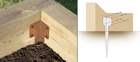 Single Sleeper Corner Support Spike (3 Colours Available)