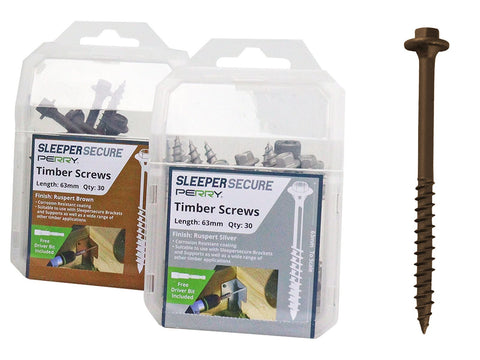 Sleeper Screws - Hex Head Hanging Box  (3 Colours Available)
