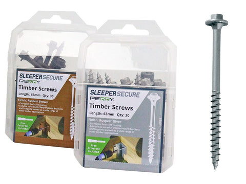 Sleeper Screws - Hex Head Hanging Box  (3 Colours Available)
