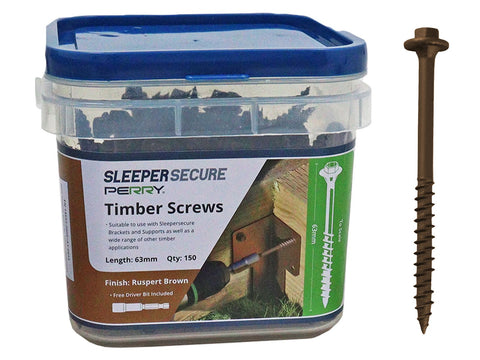 Sleeper Screws - Hex Head Shelf Tub  (3 Colours Available)