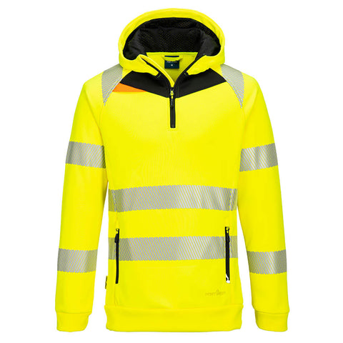 Portwest DX4 Hi-Vis Quarter Zip Yellow