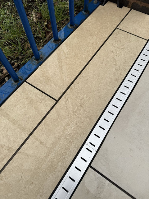 Hammer Stone Beige Porcelain Plank 900x150mm