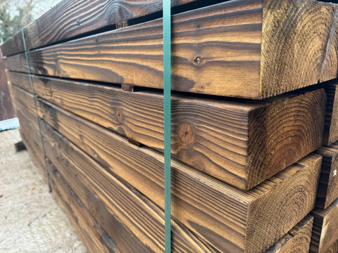 2.4 Charred Brushwood Sleeper 200 x 100mm