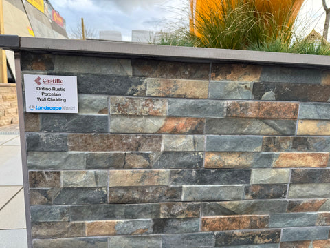 Castille Ordino Rustic Porcelain Wall Cladding - 80 x 442mm