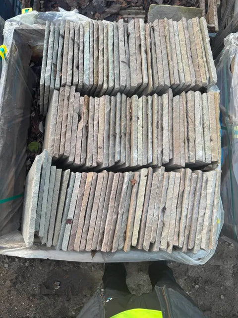 Raj Green Natural Indian Stone Paving - 600 x 290mm