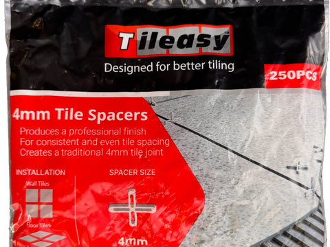 Tileasy 4mm Tile Spacers - Bag Of 250