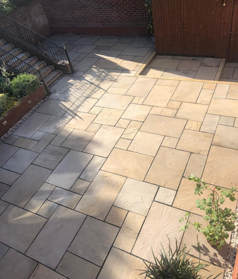 Sienna Natural Indian Sandstone Paving