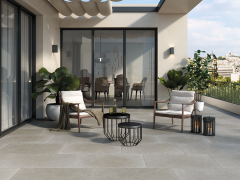 Castille Taxos Grey Porcelain - 900 x 600 x 20mm