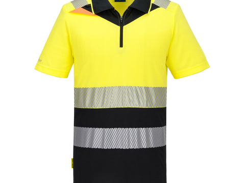 DX4 Class 1 Polo Shirt Yellow/Black