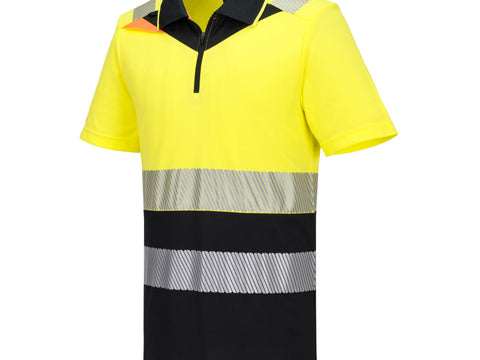 DX4 Class 1 Polo Shirt Yellow/Black