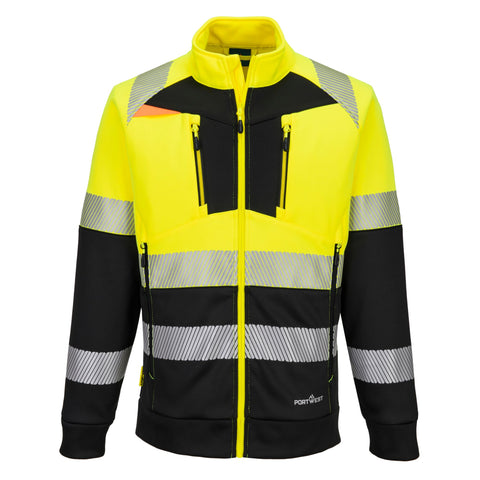 DX4 Class 1 Zip Sweatshirt Yellow/Black