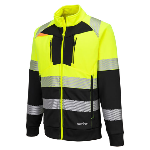 DX4 Class 1 Zip Sweatshirt Yellow/Black