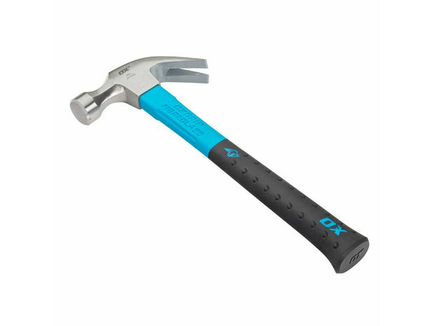 OX Pro Fibreglass Handle Claw Hammer - 16oz
